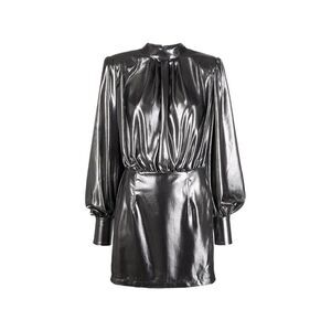 BLANCA VITA Silver Polyester Cocktail Women's Dress